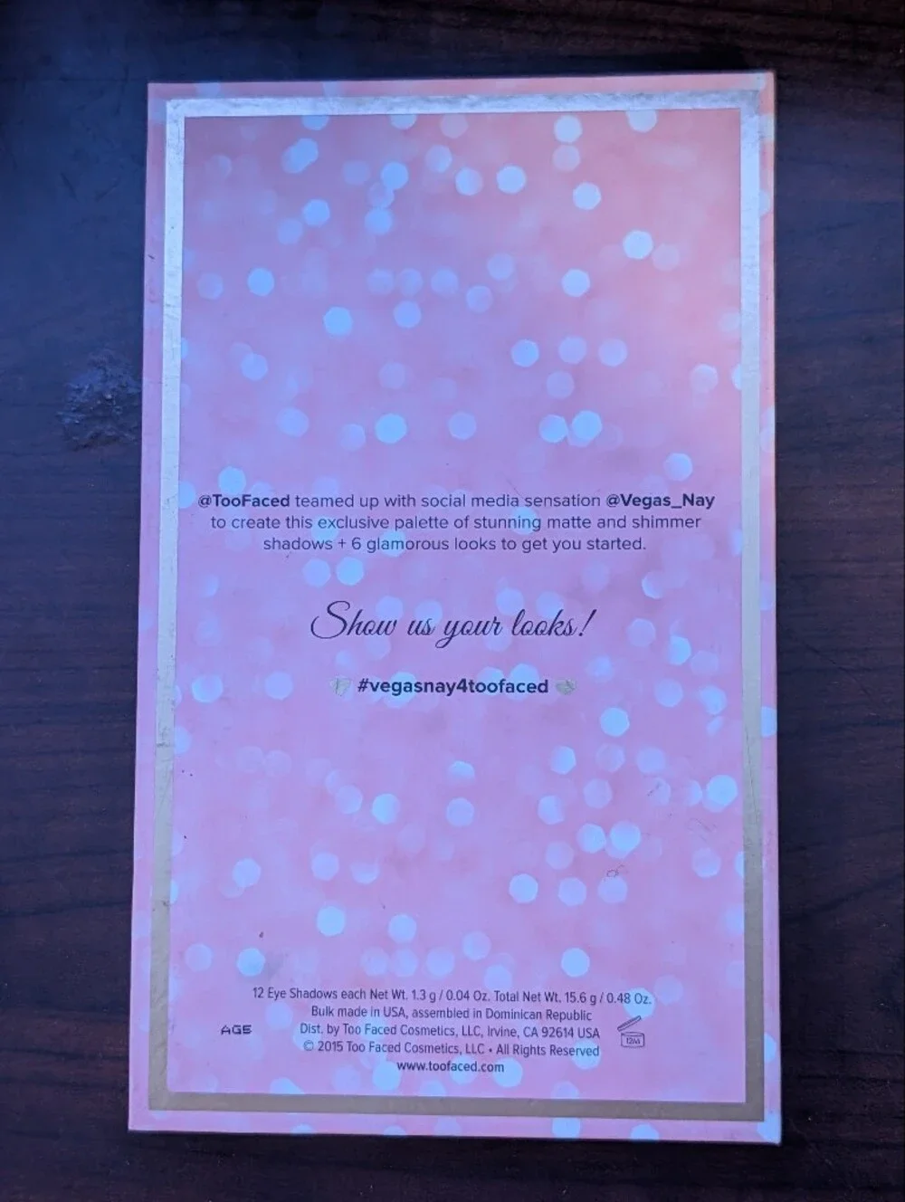 Too Faced Vegas Nay Star Dust Palette New Unused
